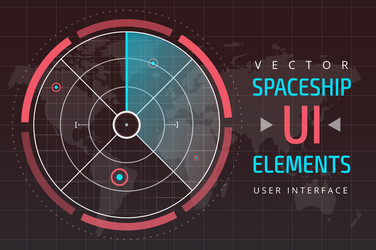 ui hud infographic interface web elements vector image
