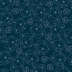 Abstract background with framework crystals vector