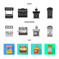 isolated object amusement and store symbol set vector image