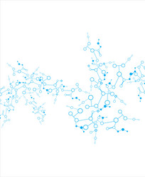 abstract molecular structure background vector image