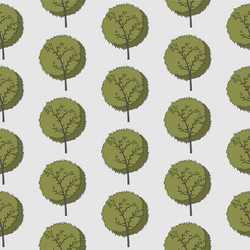 forest seamless pattern with various type vector image
