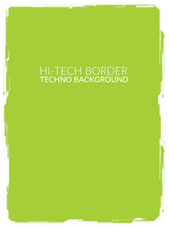 green high-tech background element for a4 formats vector image