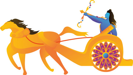 Lord Rama with Bow and Arrow vector