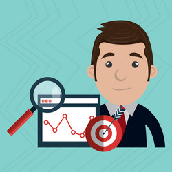 man target page web search vector image