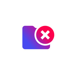 no access to folder icon for ui vector image