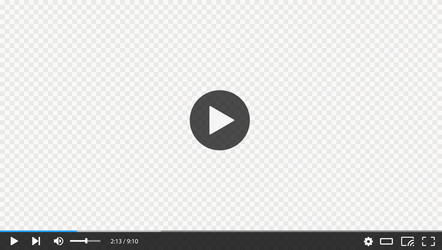 Video player template interface transparent screen