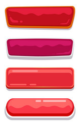 Glossy Web Buttons - Set vector image