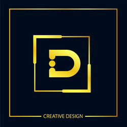 Initial letter dd logo template design Royalty Free Vector