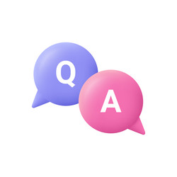 Q&A Speech Bubbles vector image