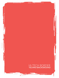 Red high-tech background element for a4 formats vector