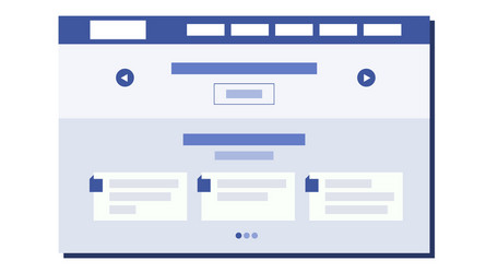 website flat design webpage architecture vector image