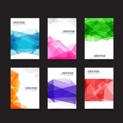 Abstract background set of simple light and clear vector