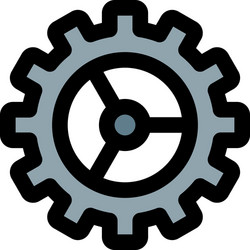 Configuration and setting panel in computer vector