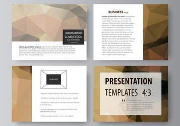 set of business templates for presentation slides vector image