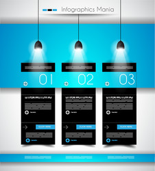 Infographic design template with flat Royalty Free Vector