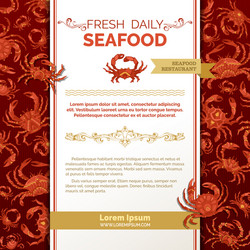 red crabs background vector