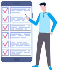 month scheduling to do list time management app vector image