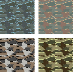 Camouflage pattern design with different color vector