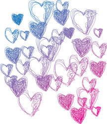 Heart doodle Royalty Free Vector Image - VectorStock