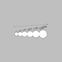 Growing graph computer symbol vector