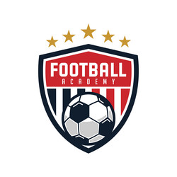 logo design template for soccer team Vector Image