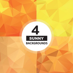 set of geometric colorful patterns background vector image