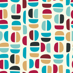 Simple geometric seamless pattern with abstract vector