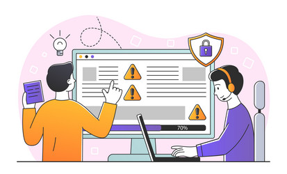 Software Developers Testing vector