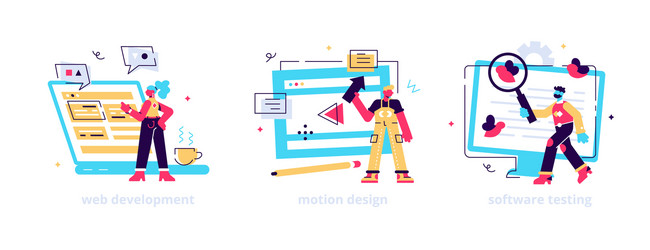 Software Development & Coding vector