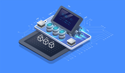 web engine programming tools software development vector image