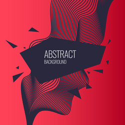 bright abstract background with a dynamic waves vector image