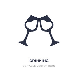 drinking icon on white background simple element vector image