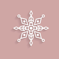 Snowflakes doodle hand drawn for christmas design vector