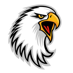 USA Eagle Mascot Logo - Patriotic Vector Image