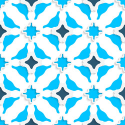 Wavy squares with light and dark blue seamless vector