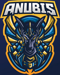 Anubis mascot logo vector