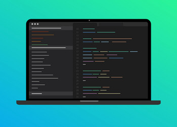 Coding Software Icon vector