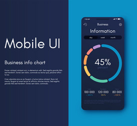 mobile application interface ui design vector image
