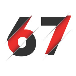Number 67 Vector Images & Graphics for Commercial Use | VectorStock