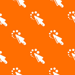 Cursor loading pattern orange vector