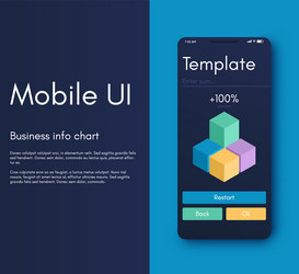 Mobile application interface ui design vector