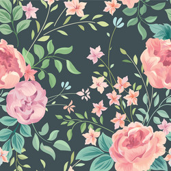 floral seamless pattern abstract ornamental Vector Image