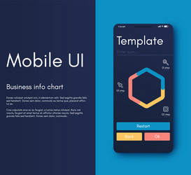 Mobile application interface ui design vector