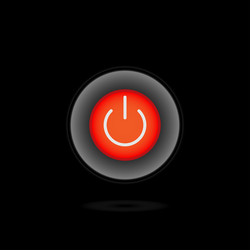on off push style power button the buttons vector image