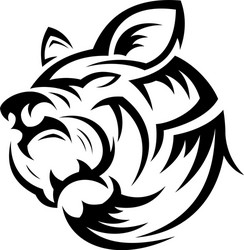 tribal head bear Vector Image