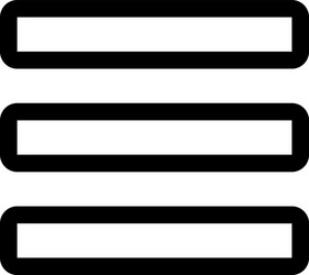 mobile application hamburger menu setting vector image