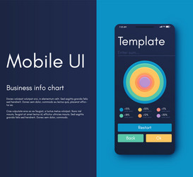 mobile application interface ui design vector image