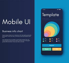 Mobile application interface ui design vector