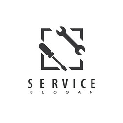 service and repair logo Vector Image