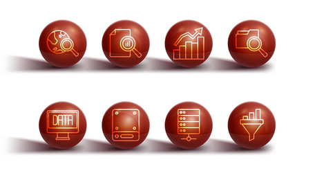 Set line search globe data analysis with folder vector